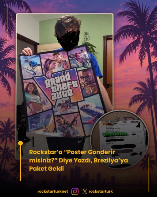 Brezilyalı bir GTA hayranı, pek de umutlanmadan Rockstar’a e-posta gönderip odası için GTA 6 posteri istedi. Kendi anlatımına göre otomatik bir yanıt bile beklemezken, şirketten bir yönetici geri dönüş yaptı ve New York ofisinden evine resmi bir poster gönderildi.
Posteri çerçeveletmeye hazırlanan oyuncunun küçük bir ricası da var: “Lütfen herkese gönderiyorlarmış gibi düşünüp mesaj yağdırmayın.” Bunun ekipten birinin yaptığı özel bir jest olduğunu düşünüyor. Küçük bir e-posta, yıllarca saklanacak güzel bir hatıraya dönüşmüş.
#gta6 #rockstargames #gaming