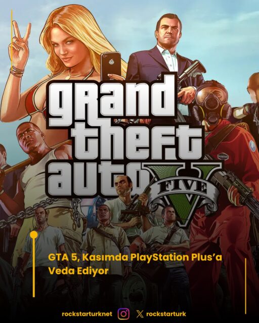 Oyunculara gönderildiği belirtilen PlayStation bildirimlerine göre GTA 5, 17 Kasım’da PS Plus Extra ve Premium kataloğundan ayrılacak. Los Santos macerasını abonelik üzerinden oynayanların devam etmek için oyunu ayrıca satın alması gerekecek.

Bu tarih, GTA 6 için açıklanan 19 Kasım çıkışının hemen öncesine denk geliyor. Yani abonelikten yararlanıp GTA 5’in hikayesini bitirmeyi düşünüyorsanız, kalan zamanı değerlendirmekte fayda var.

Oyunun katalogdan kaldırılması, satın alınmış dijital veya diskli kopyaları etkilemeyecek. Kasım ayında hizmetten ayrılacak diğer oyunların ise 20 Ekim’de açıklanması bekleniyor.

#gta5 #playstationplus #gaming