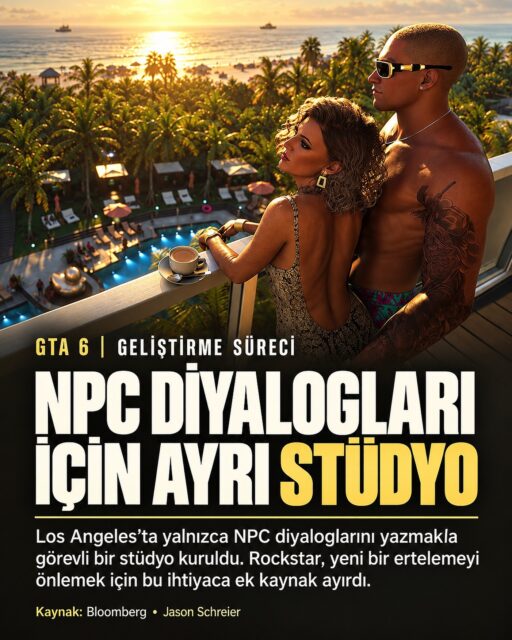 Bloomberg’den Jason Schreier’ın haberine göre Rockstar:
GTA 6’da yalnızca NPC diyaloglarını yazmakla görevli Los Angeles stüdyosu, bir ihtiyaç üzerine kurulmuş. Rockstar, oyunun bir kez daha ertelenmesini önlemek için “sorunu para harcayarak çözme” yoluna gitmiş.
#gta6 #rockstargames #gaming