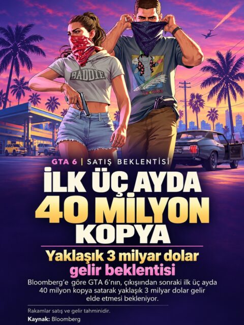 Bloomberg’e göre GTA 6’nın, çıkışından sonraki ilk üç ayda 40 milyon kopya satarak yaklaşık 3 milyar dolar gelir elde etmesi bekleniyor.
#gta6 #rockstargames #gaming