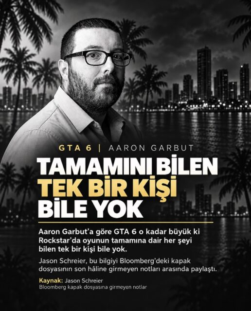 Aaron Garbut’a göre GTA 6 o kadar büyük ki Rockstar’da oyunun tamamına dair her şeyi bilen tek bir kişi bile yok.
#gta6 #rockstargames #gaming