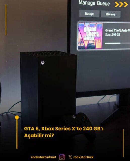 GTA 6’nın PS5 sürümünün yaklaşık 210 GB olacağı yönündeki paylaşımın ardından, gözler Xbox sürümüne çevrildi. Bazı oyunların iki konsoldaki dosya boyutlarından yola çıkılarak Xbox Series X sürümünün 240–294 GB arasında olabileceği tahmin ediliyor.

Bu beklentinin temelinde, platformların kullandığı sıkıştırma yöntemleri arasındaki farklar bulunuyor. Ancak başka oyunlarda görülen boyut farkı, GTA 6’da da aynı oranın geçerli olacağı anlamına gelmiyor.

240–294 GB aralığı, Xbox sürümünden sızdırılmış bir boyut bilgisi değil; PS5 için paylaşılan 210 GB üzerinden yapılan bir hesaplama. Kesin depolama ihtiyacı için oyunun Xbox’taki indirme bilgilerinin ortaya çıkması gerekiyor.

#gta6 #ps5 #xbox